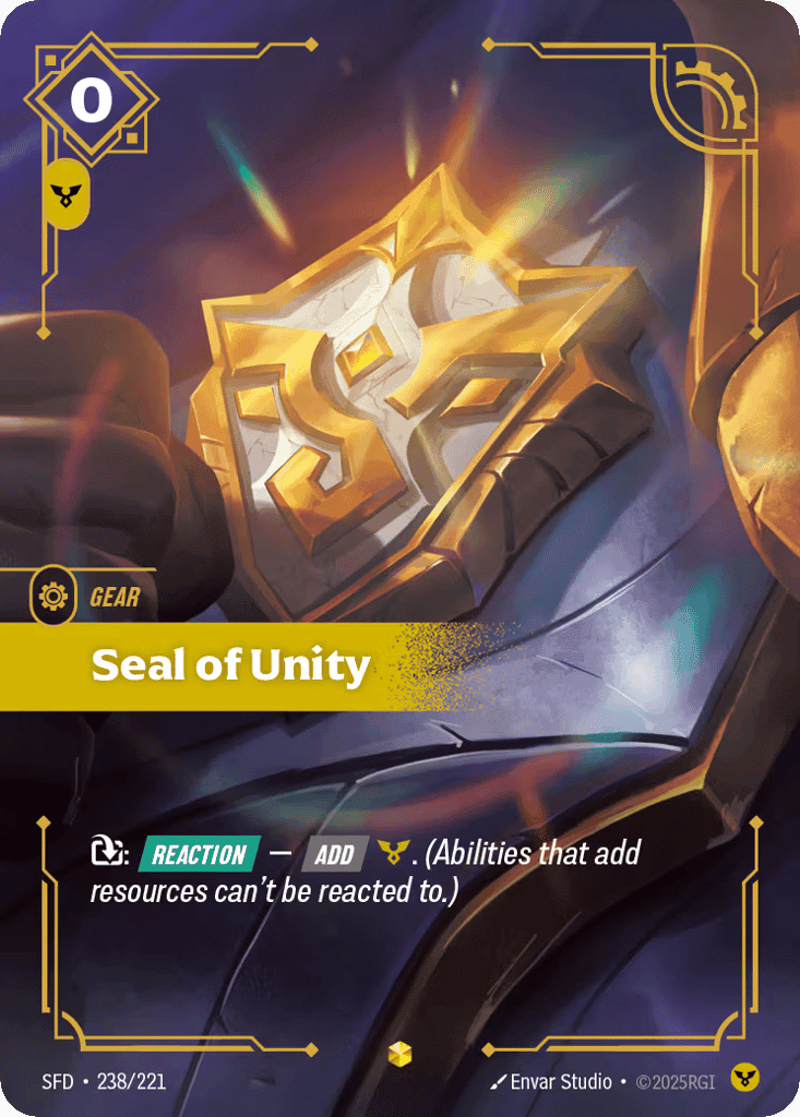 Seal of Unity (Overnumbered)