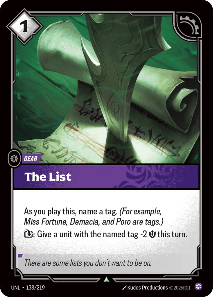 The List