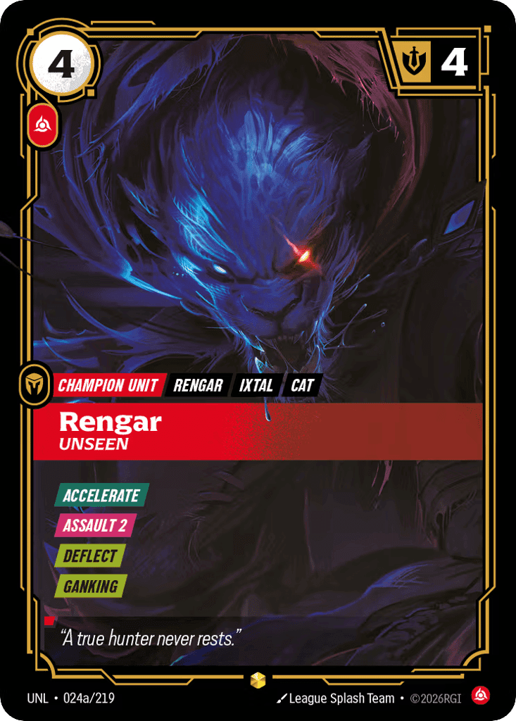 Rengar - Unseen (Alternate Art)