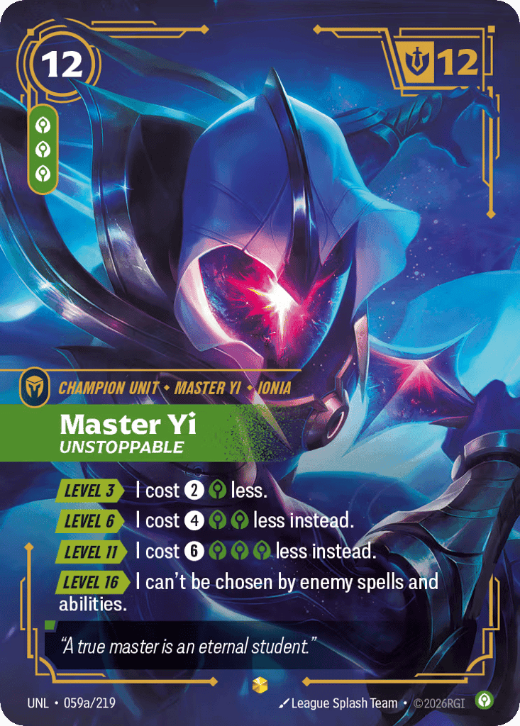Master Yi - Unstoppable (Alternate Art)