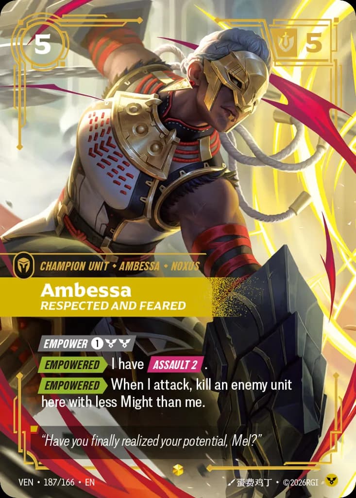 Ambessa, Respected And Feared