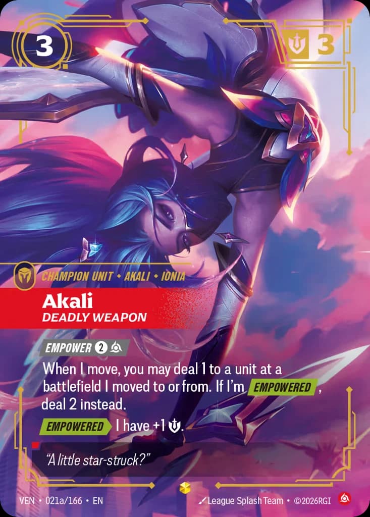 Akali, Deadly Weapon