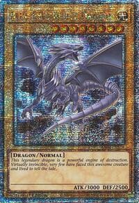 Blue-Eyes White Dragon (8th Art) (Quarter Century Secret Rare)